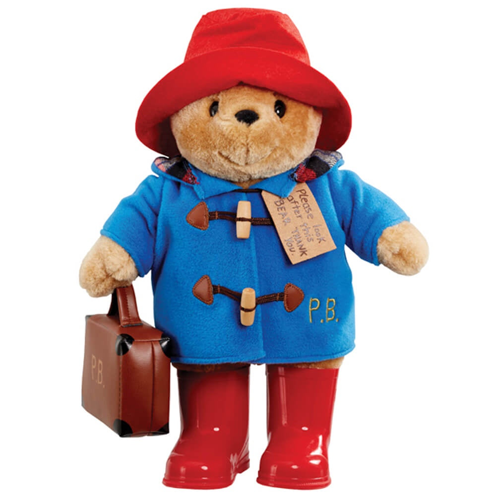 Paddington Bear With Boots Embroidered Coat and Suitcase