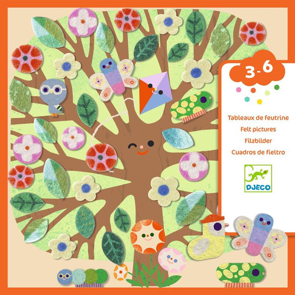 Through The Seasons with felt Collage Stickers