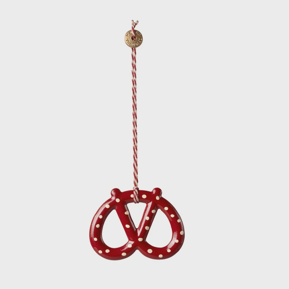 Maileg Metal Ornament Pretzel Dot