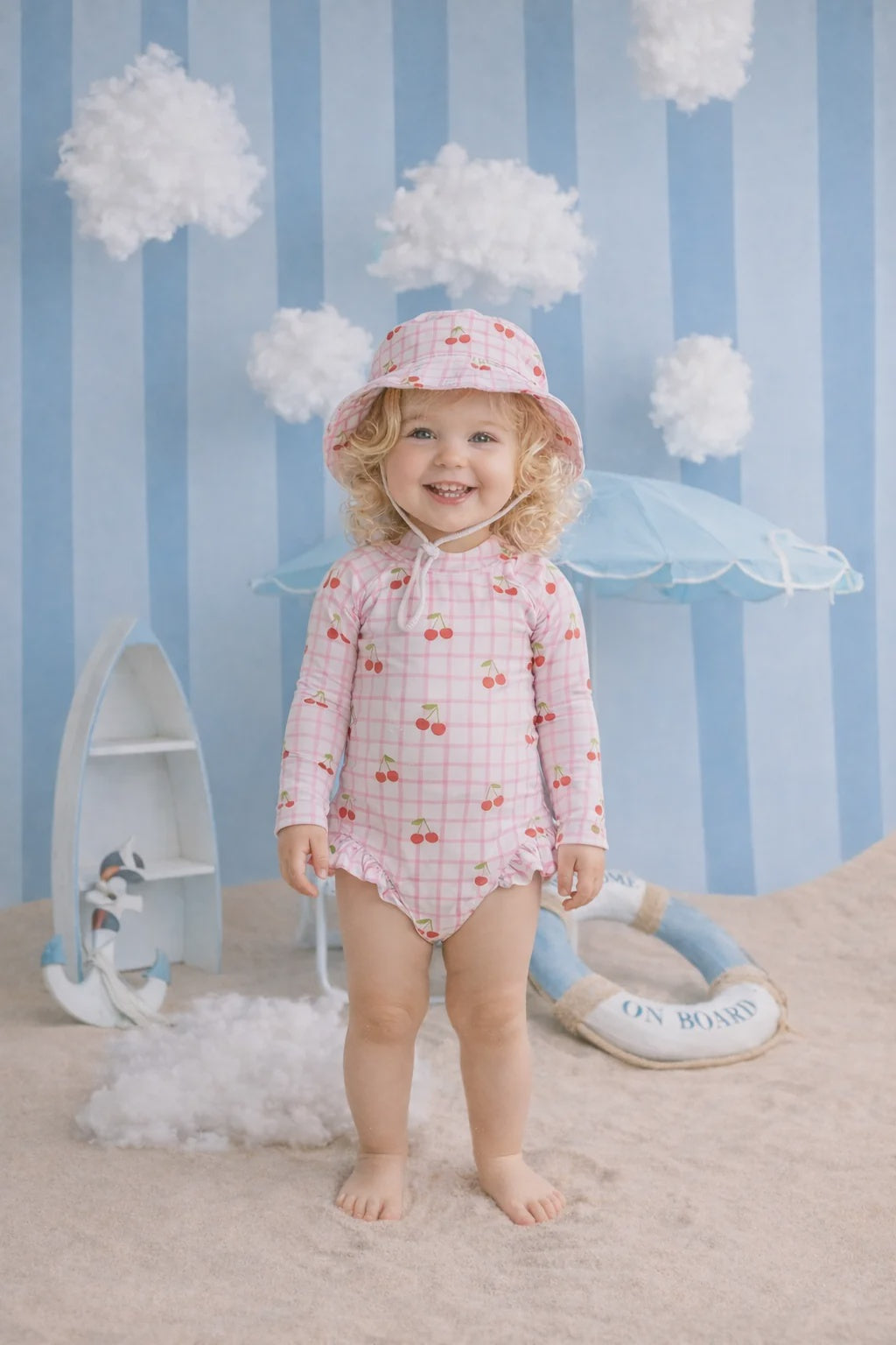 Girls Swimsuit Cherry Bloom