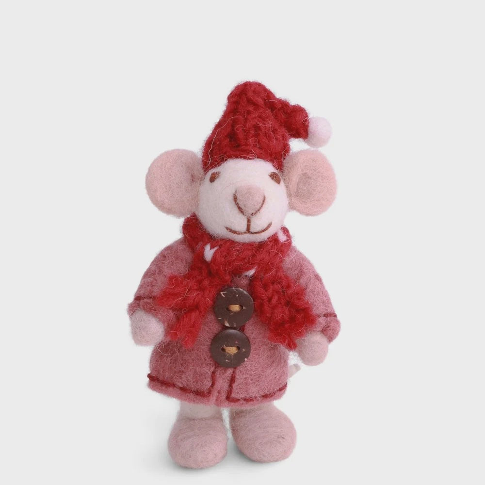 Mouse Girl Mini White with Coat