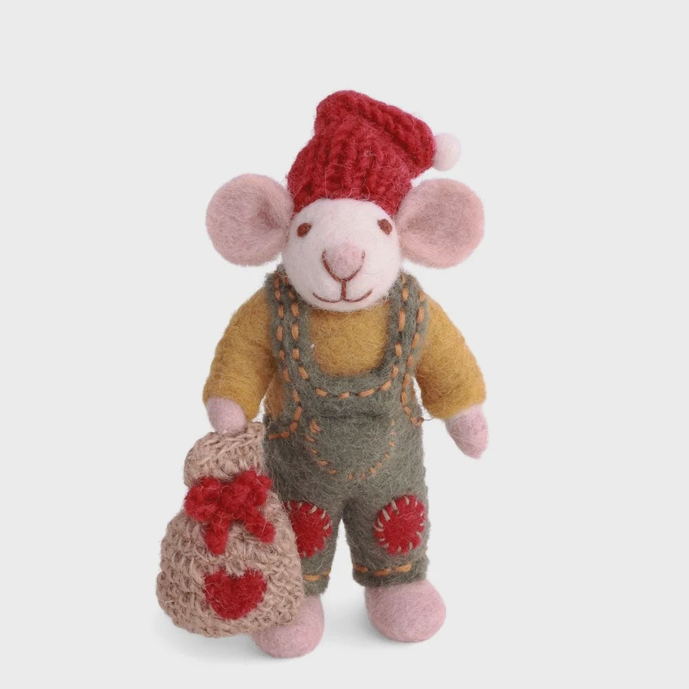 Mouse Boy Small White With Gift Bag
