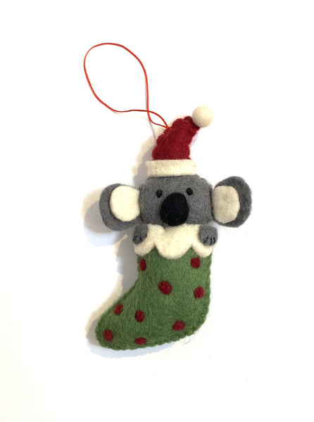 Koala in Stocking