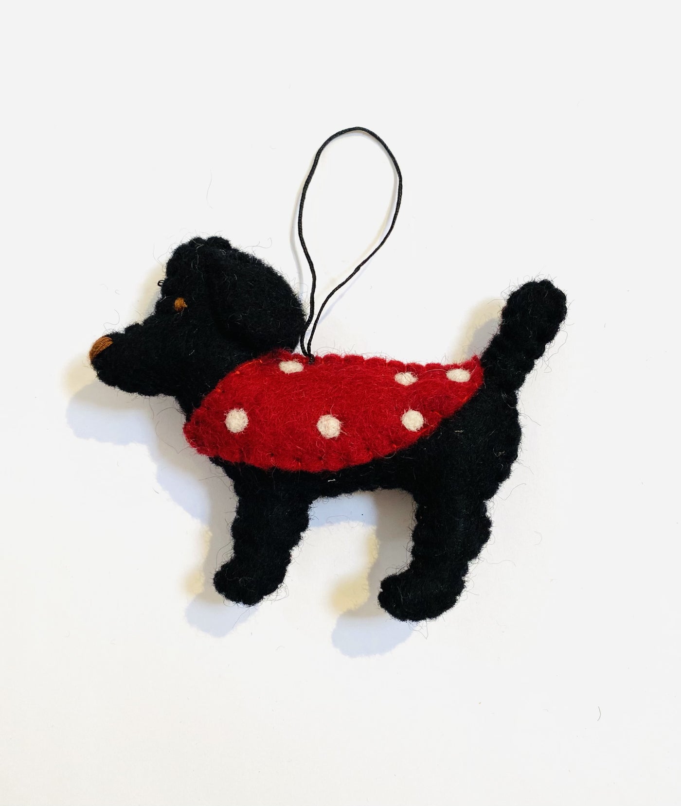 Pashom felt and fair trade French poodle black