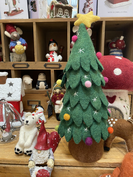Standing Tree with decorations