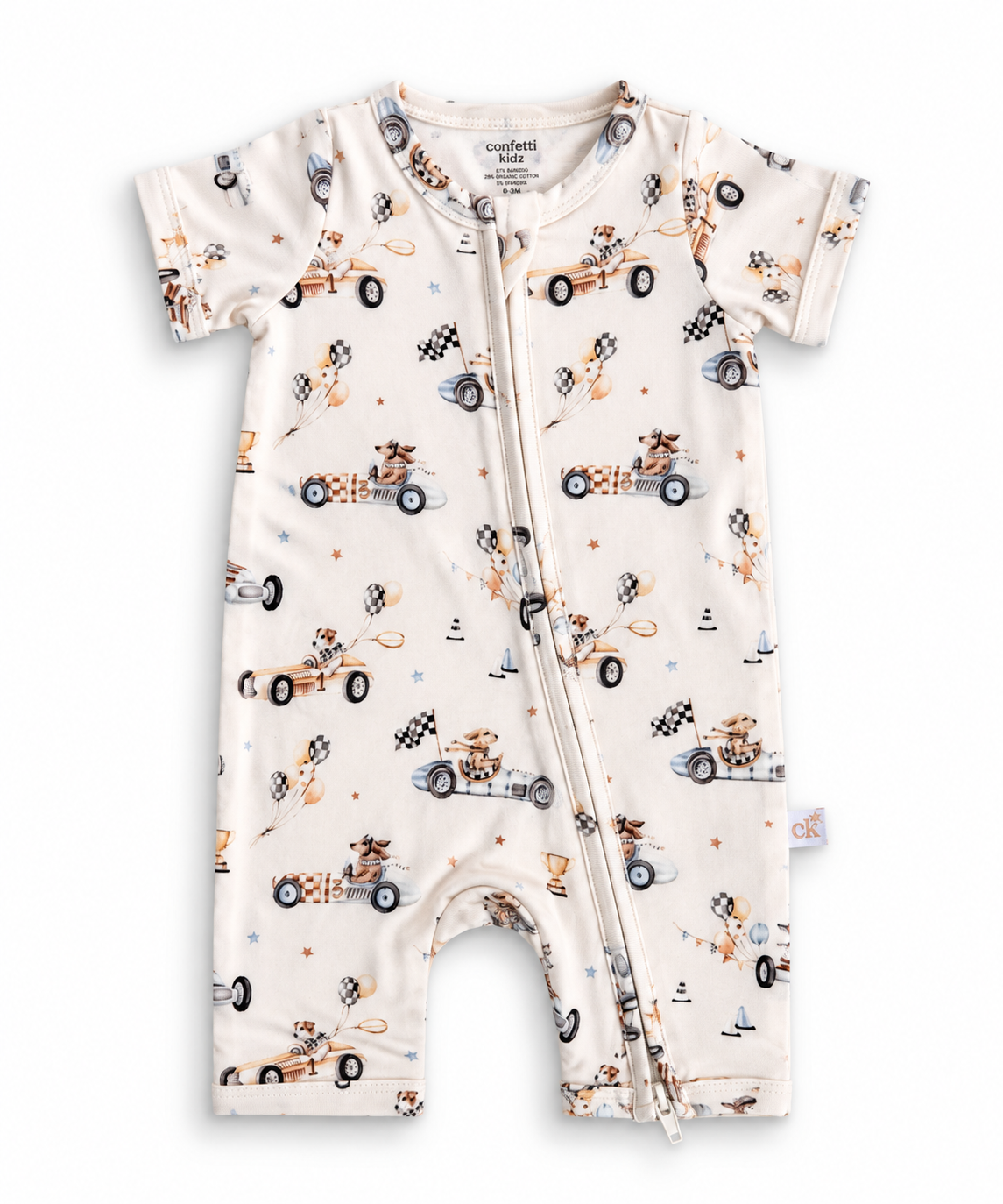 Pup Racer Bamboo zipsuit