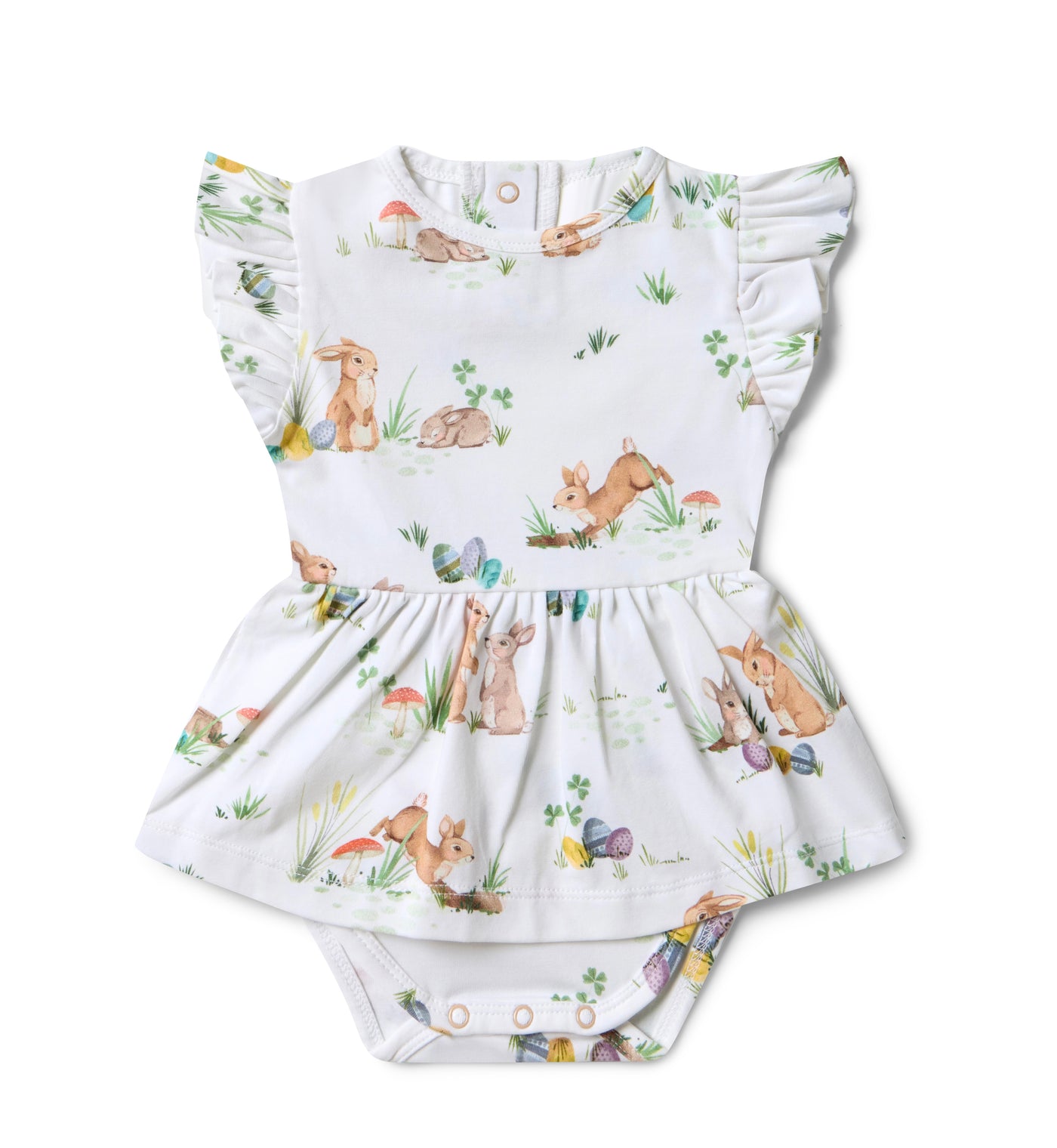 Easter Bunnies Short Sleeved Dress