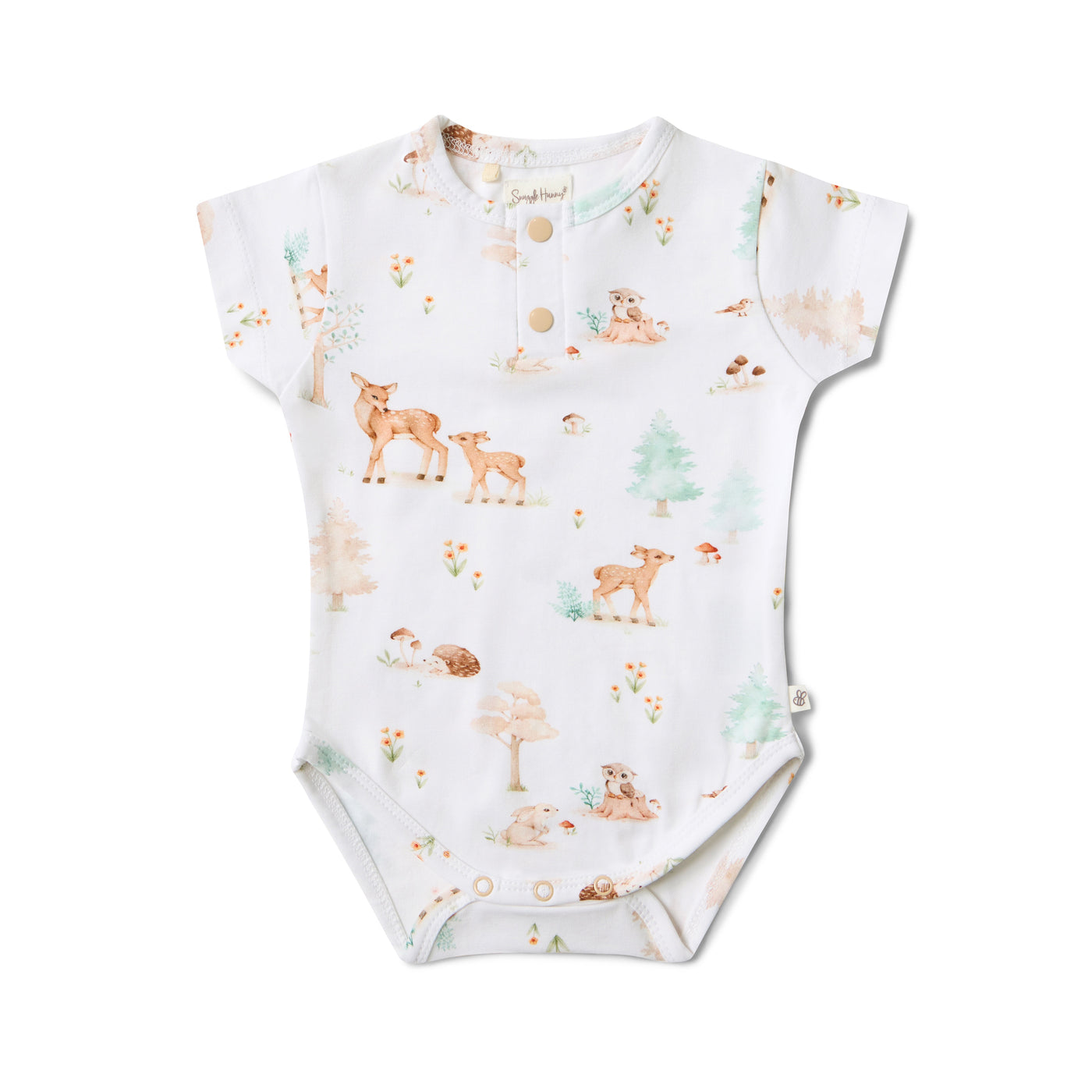 Woodland Tales Short Sleeved Organic Bodysuit