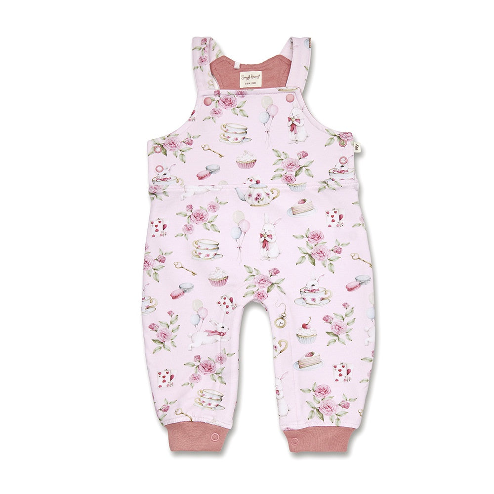 Alice’s Tea Party Organic Snuggle Overalls