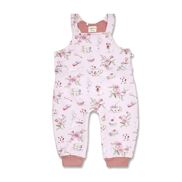 Alice’s Tea Party Organic Snuggle Overalls