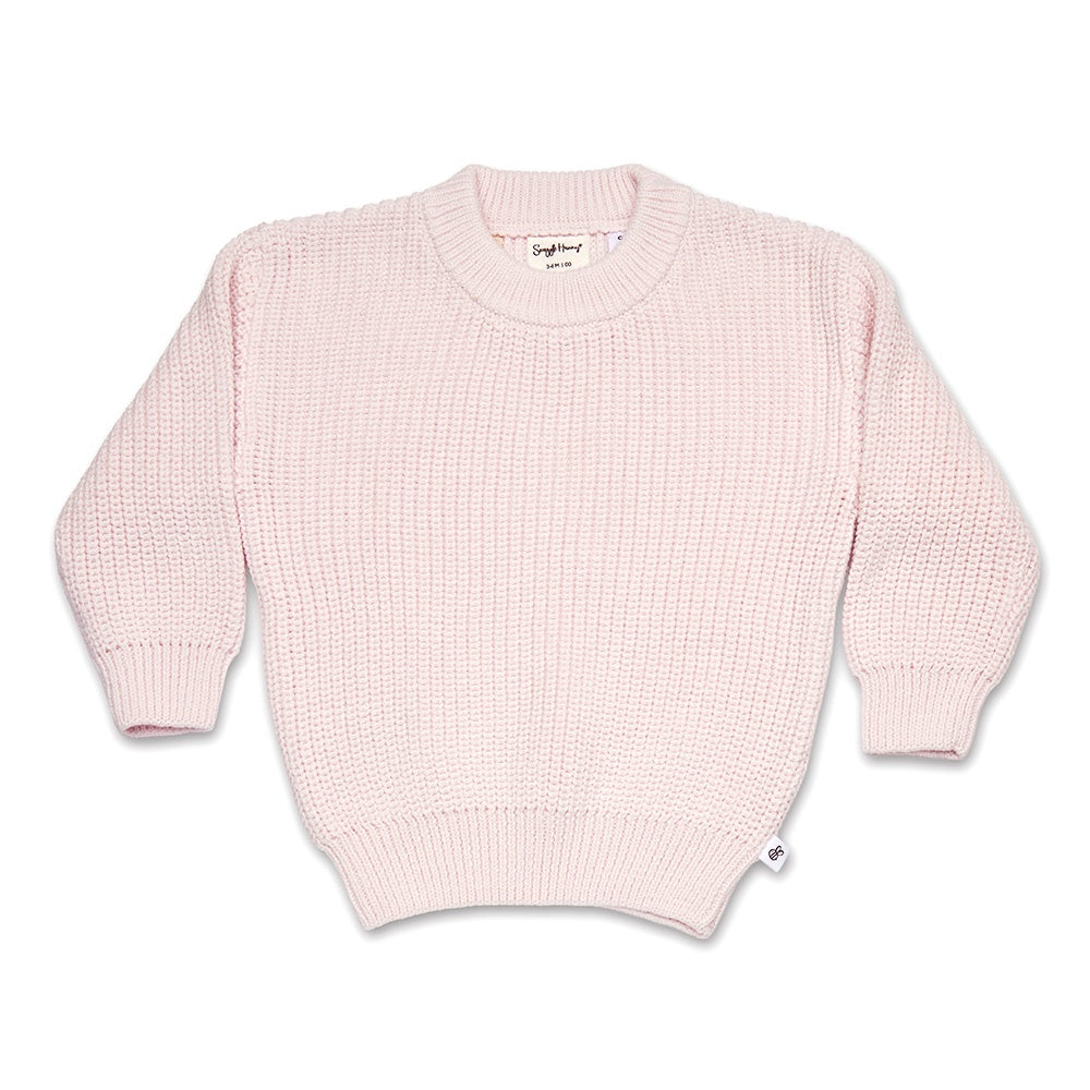 Blush Pink Oversized Cotton Jumper