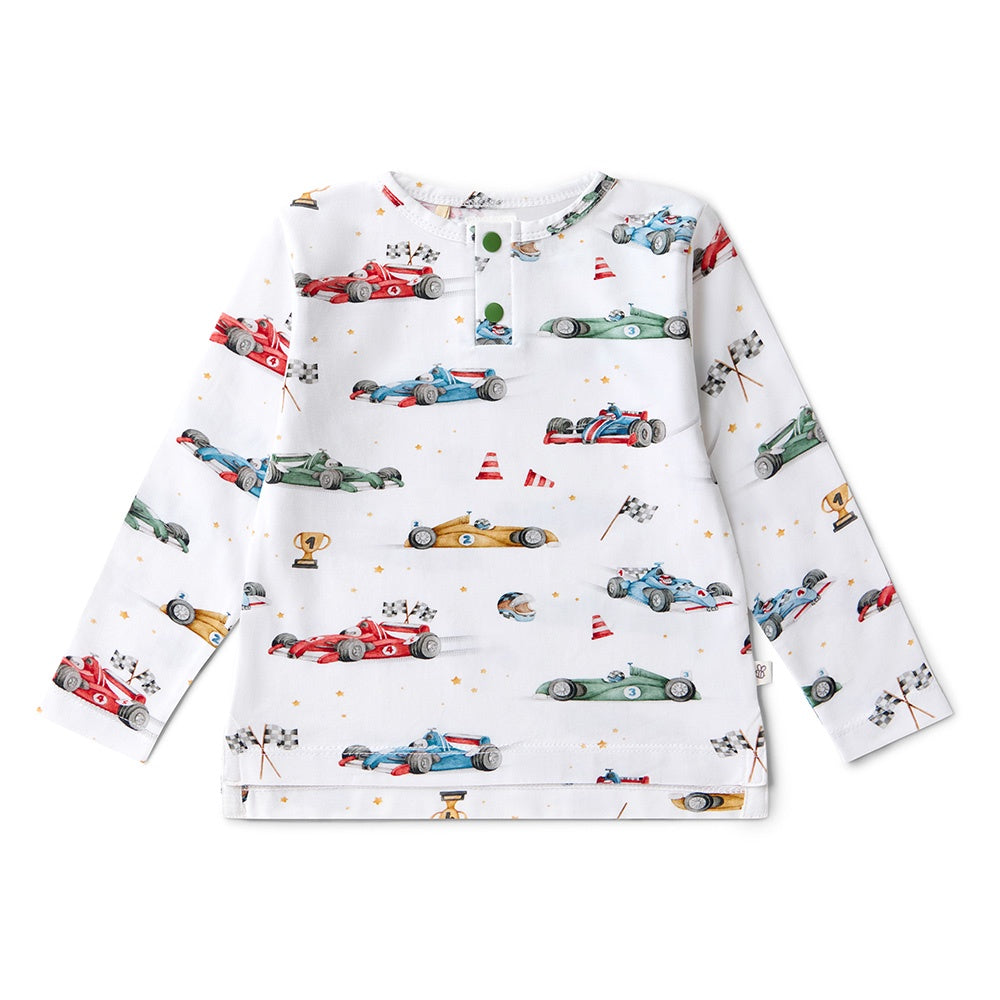 Little Racers Organic Long Sleeve Top