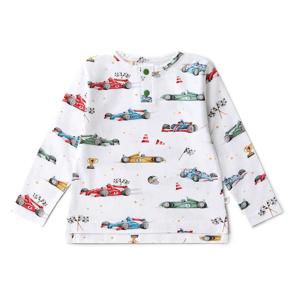 Little Racers Organic Long Sleeve Top