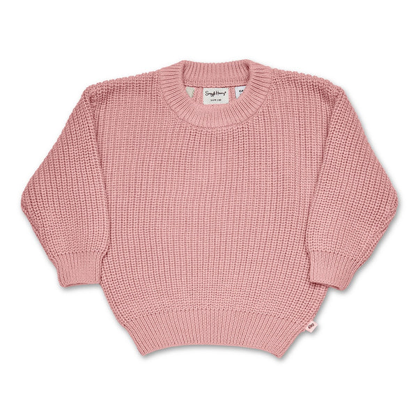 Rose Oversized Cotton Knit Jumper