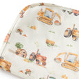 Diggers & Tractors Organic Jersey Wrap & Beanie Set