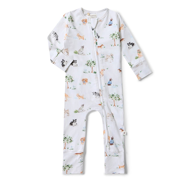 Dog Park Organic Snugglesuit Convertible Romper