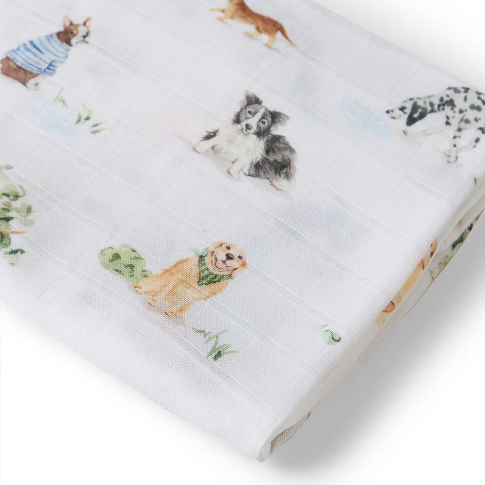 Dog Park organic muslin wrap