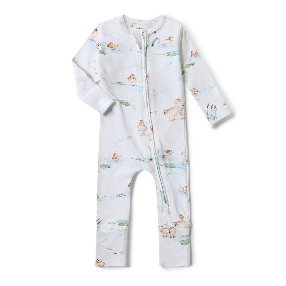 Duck Pond Organic Snugglesuit Convertible Romper