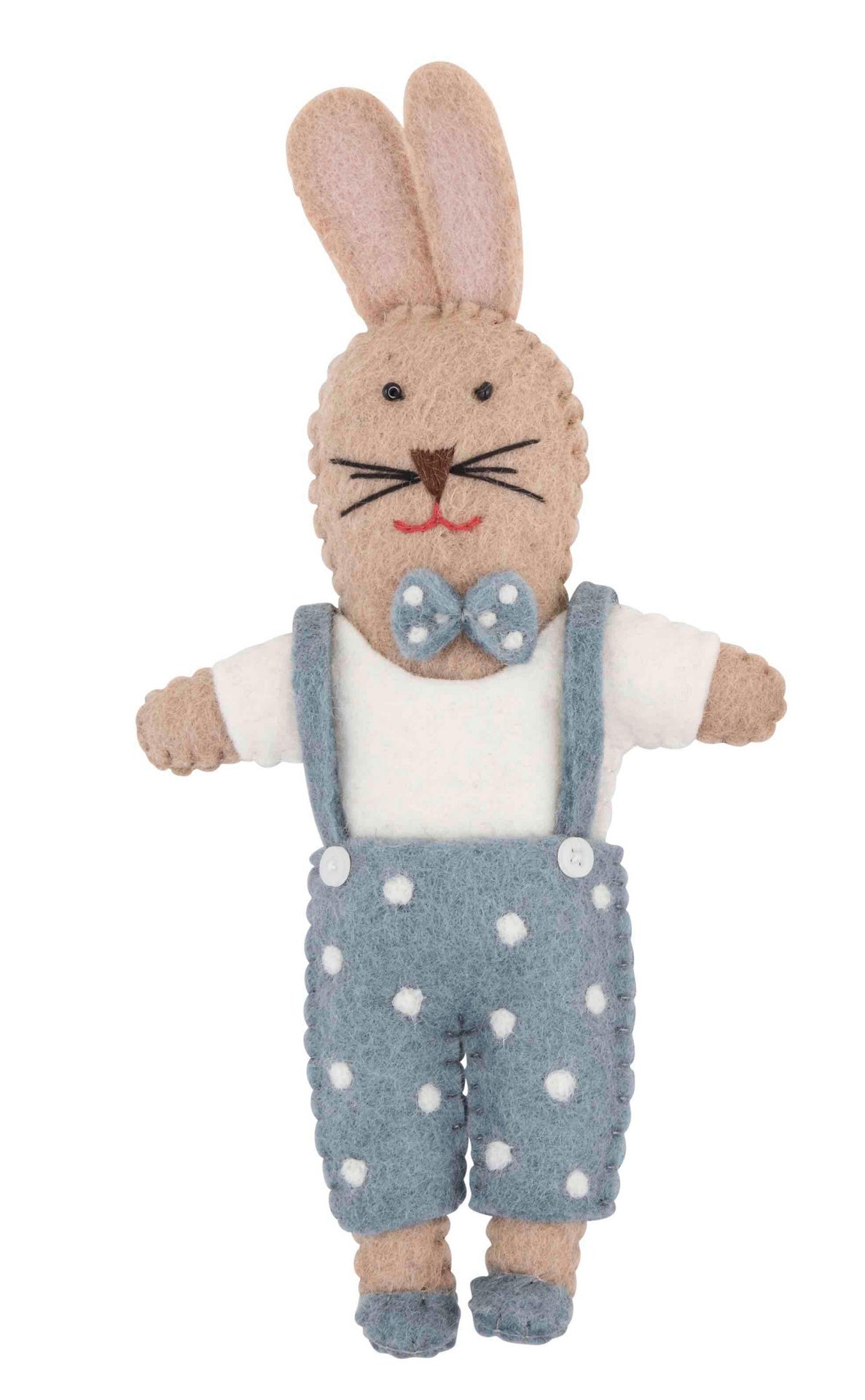 Pashom Felt bunny doll bow tie boy