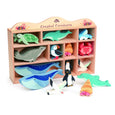 Tender leaf coastal set wooden sea creatures