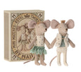 Maileg Royal Twins mice in box