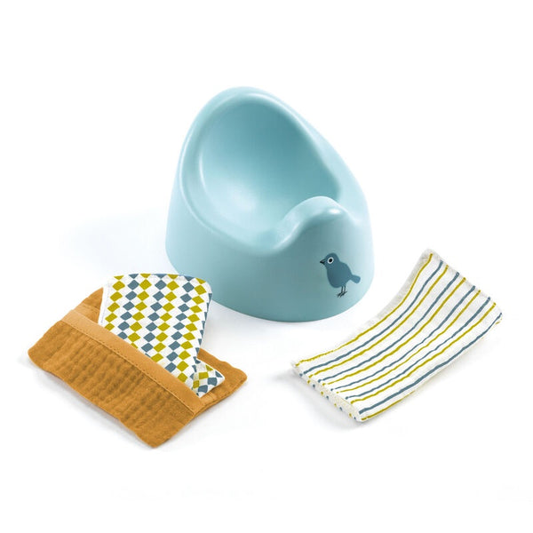 Doll Potty and wipes set