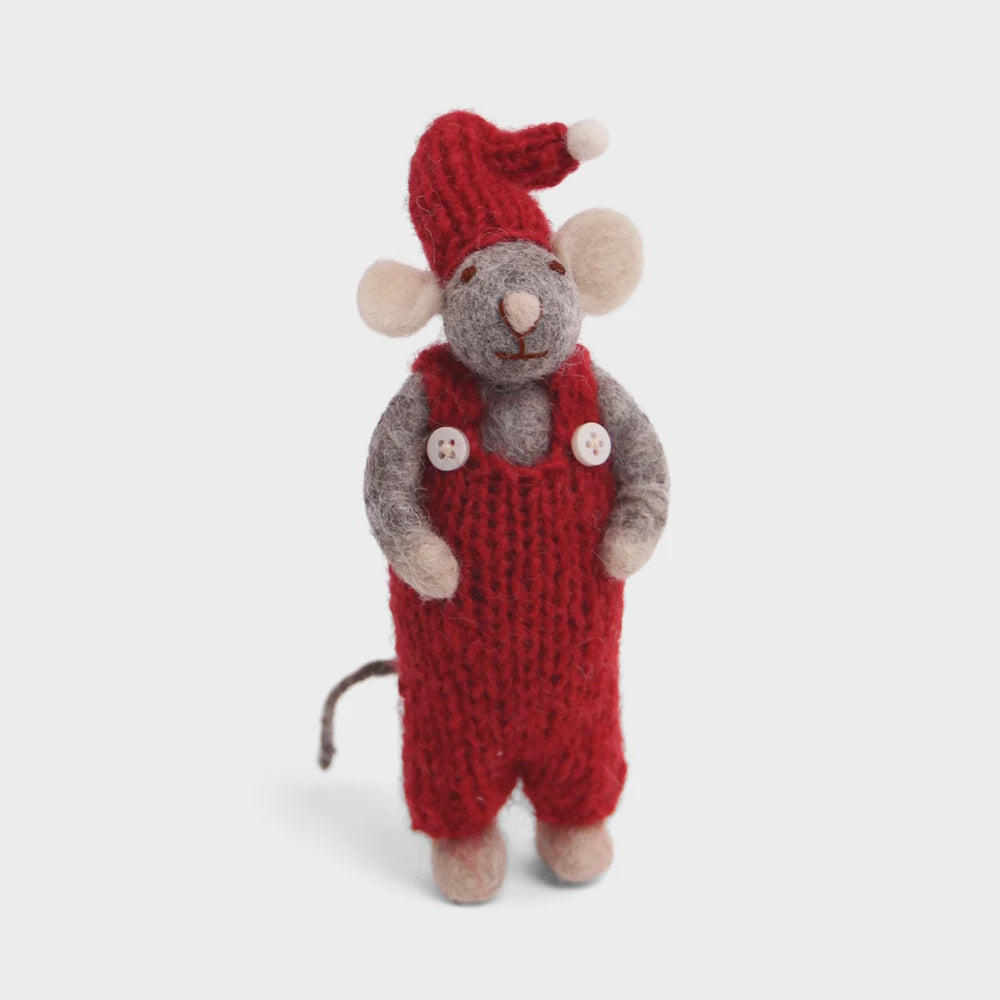 Mouse boy Small grey with red pants